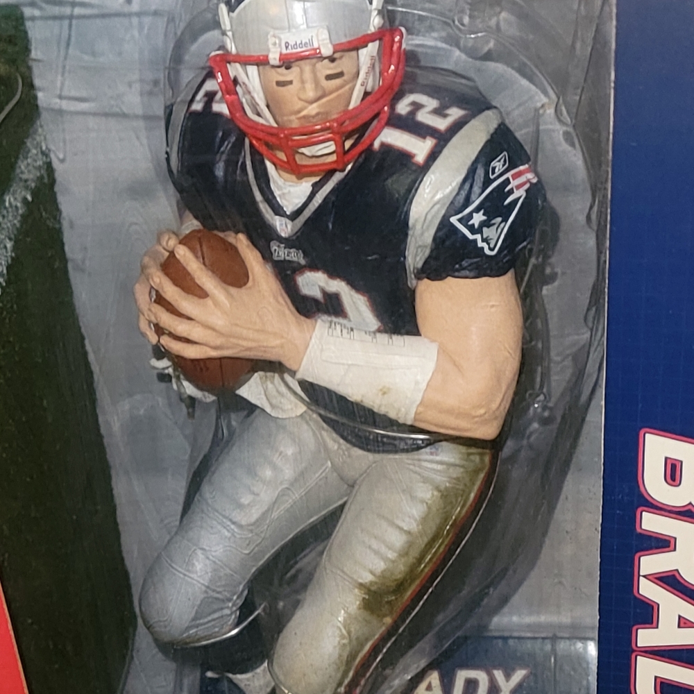 TB New England Patriots 12 inch new in taken Out box good not perfect condition